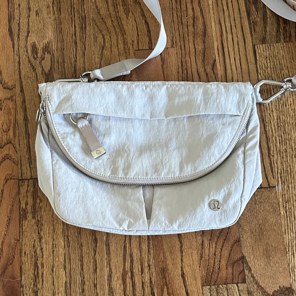 lululemon athletica Light Gray Crossbody Bag